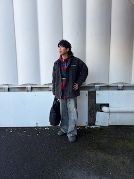 「SUBU（スブ）のアイテム」を使った、あんころもちさん（メンズ・176cm）の冬コーディネート