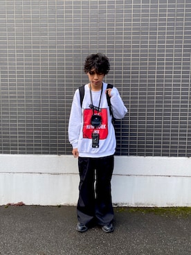 「aie」｜あんころもちさん（メンズ・176cm）の春コーディネート