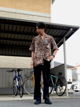 「MANEBU（マネブ）のアイテム」を使った、あんころもちさん（メンズ・176cm）の夏コーディネート