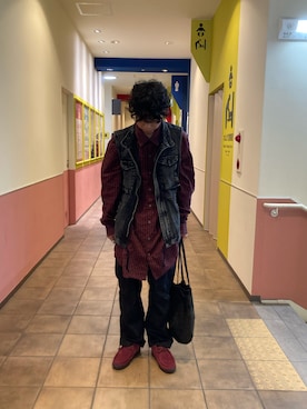 「GRAVIS（グラヴィス）のアイテム（スニーカー）」を使った、あんころもちさん（メンズ・176cm）の春コーディネート