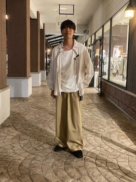 「アイテム（その他シューズ）」を使った、あんころもちさん（メンズ・176cm）の秋コーディネート
