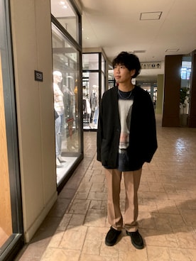 「PG（ピージー）のアイテム」を使った、あんころもちさん（メンズ・176cm）の秋コーディネート