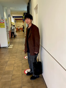 「PG（ピージー）のアイテム」を使った、あんころもちさん（メンズ・176cm）の秋コーディネート