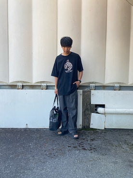 「古着MIX」｜あんころもちさん（メンズ・176cm・30代）の夏コーディネート
