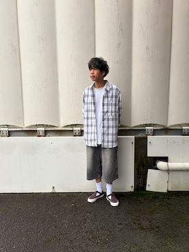 「VANS（バンズ）のアイテム」を使った、あんころもちゃさん（メンズ・176cm）の秋コーディネート