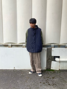 「アイテム（ブルゾン）」を使った、あんころもちさん（メンズ・176cm・30代）の秋コーディネート