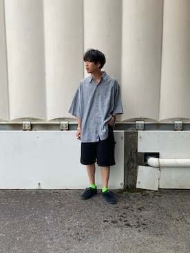 「夏服」｜あんころもちさん（メンズ・176cm・30代）の夏コーディネート