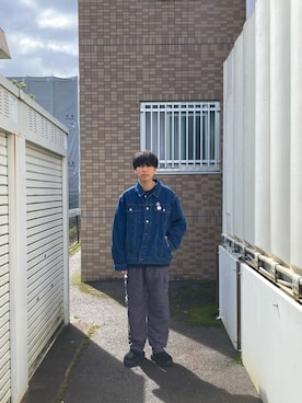 「PG（ピージー）のアイテム」を使った、あんころもちさん（メンズ・176cm）の春コーディネート