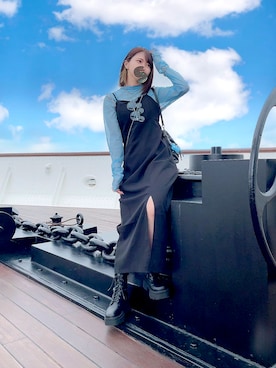 「SpRay（スプレイ）のアイテム（ワンピース/ドレス）」を使った、sakiさん（レディース・152cm）の秋コーディネート