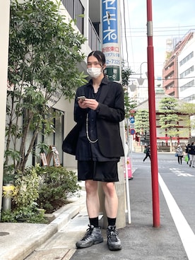 「Acne Studios（アクネストゥディオズ）のアイテム（テーラードジャケット）」を使った、HILOさん（メンズ・183cm）の春コーディネート