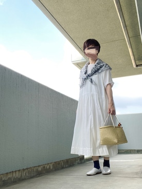 「SO（エスオー）のアイテム（ワンピース/ドレス）」を使った、うた♪さん（レディース・163cm）の夏コーディネート