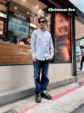 「アイテム（トップス）」を使った、東野  新さん（メンズ・165cm・50代）の冬コーディネート