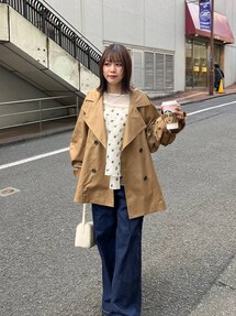 apart by あいか企画キャンディースリーブショートトレンチコート A part by（アパートバイ）の「【あいか企画】キャンディー