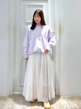 「e/rm（イーアールエム）のアイテム（パンツ）」を使った、kiiさん（レディース・157cm）の冬コーディネート