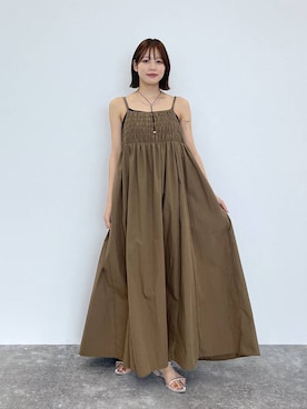 「A part by（アパートバイ）の≪追加8≫ステンレス_スネークネックレス（ネックレス）」を使った、kiiさん（レディース・157cm・20代）の夏コーディネート