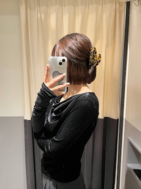 「アイテム（バレッタ/ヘアクリップ）」を使った、kiiさん（レディース・157cm・20代）の秋コーディネート