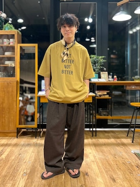 「NUMERALS（ヌメラルズ）のアイテム」を使った、あすろんさん（メンズ・170cm）の夏コーディネート