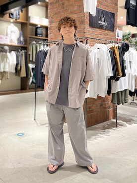 「アイテム（シャツ/ブラウス）」を使った、あすろんさん（メンズ・170cm・30代）の夏コーディネート