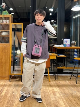 あすろんさん（メンズ・170cm）の春コーディネート