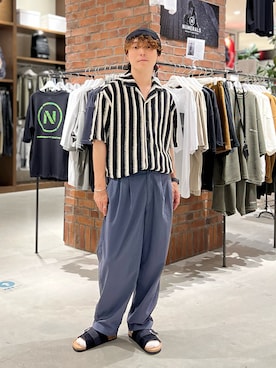 「アイテム（キャップ）」を使った、あすろんさん（メンズ・170cm・30代）の夏コーディネート