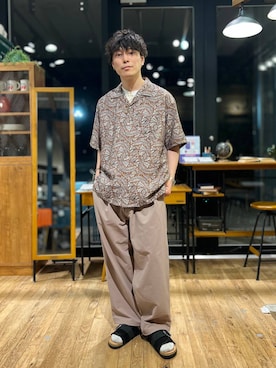 「niko and...（ニコアンド）のアイテム」を使った、あすろんさん（メンズ・170cm）の春コーディネート
