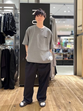 「NUMERALS（ヌメラルズ）のアイテム」を使った、あすろんさん（メンズ・170cm）の春コーディネート