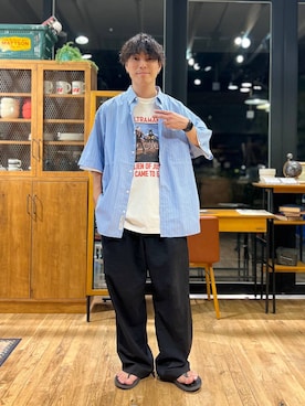 あすろんさん（メンズ・170cm）の夏コーディネート