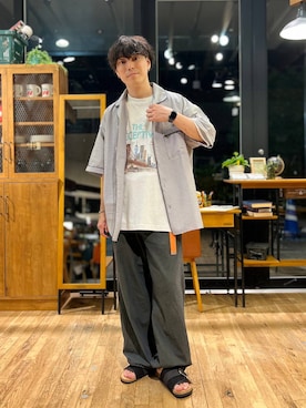 あすろんさん(メンズ・170cm)の夏コーディネート