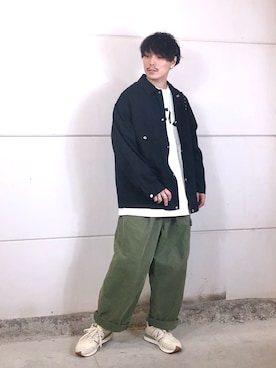 「niko and...（ニコアンド）のアイテム（ブルゾン）」を使った、あすろんさん（メンズ・170cm）の春コーディネート