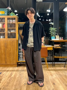 「niko and...（ニコアンド）のアイテム（リング）」を使った、あすろんさん（メンズ・170cm）の夏コーディネート
