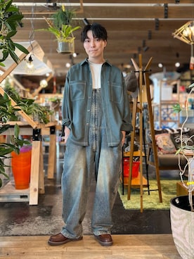 「niko and...（ニコアンド）のアイテム（シャツ/ブラウス）」を使った、あすろんさん（メンズ・170cm）の秋コーディネート