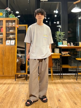 「niko and...（ニコアンド）のアイテム（リング）」を使った、あすろんさん（メンズ・170cm）の夏コーディネート