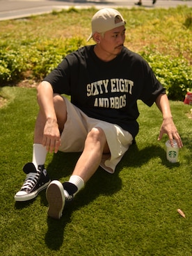 68&BROTHERS TOKYO STAFFさん(メンズ・180cm)の夏コーディネート