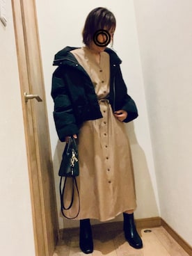 「URBAN RESEARCH Sonny Label（アーバンリサーチサニーレーベル）のアイテム（ダウンジャケット/コート）」を使った、apricotさん（レディース・150cm）の冬コーディネート
