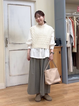 m o m o k aさん（レディース・157cm）の冬コーディネート