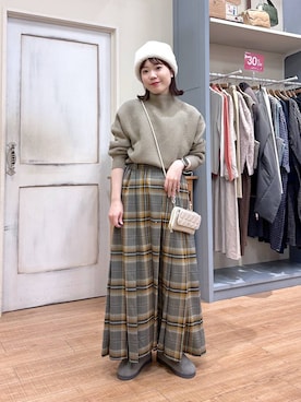 m o m o k aさん(レディース・157cm)の冬コーディネート