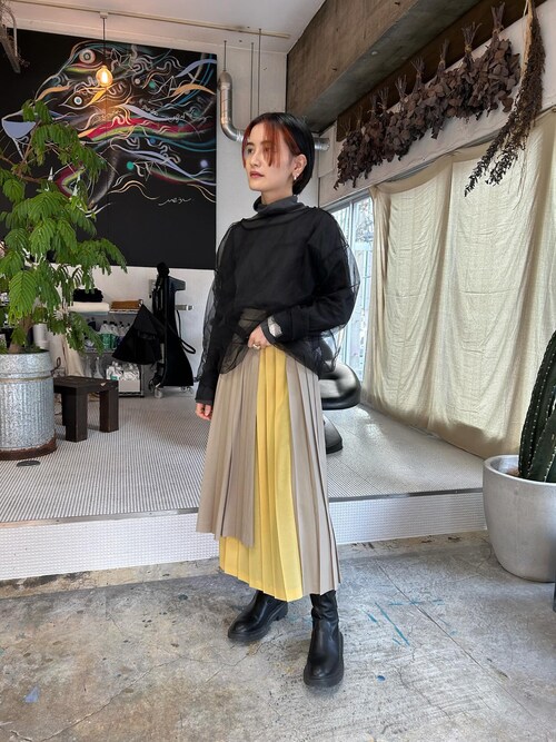 TOGA PULLA（トーガ プルラ）の「【TOGA PULLA】Wool pleated skirt