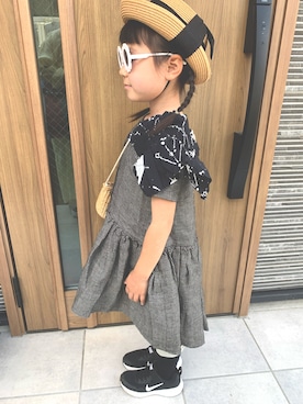 「おんなのこコーデ」｜「アイテム（ワンピース/ドレス）」を使った、eieieiさん（キッズ・110cm）の春コーディネート