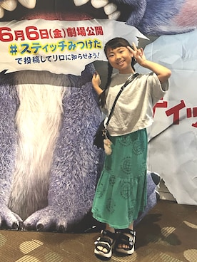 「アイテム（トップス）」を使った、eieieiさん（キッズ・125cm）の夏コーディネート