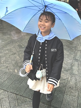 「アイテム（トップス）」を使った、eieieiさん（キッズ・125cm）の夏コーディネート