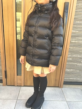 「アイテム（スカート）」を使った、eieieiさん（キッズ・125cm）の冬コーディネート