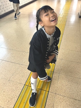 「アイテム（ジャケット/アウター）」を使った、eieieiさん（キッズ・125cm）の秋コーディネート