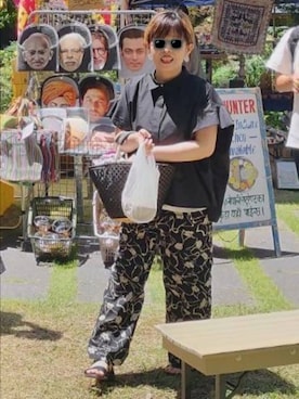 「アイテム（ピアス（両耳用））」を使った、nuikoさん（レディース・156cm・40代）の夏コーディネート