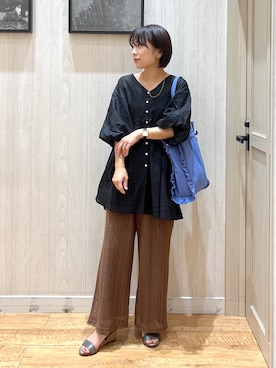 「DRESKIP（ドレスキップ）のアイテム」を使った、shirayuuuさん（骨格ウェーブ・レディース・155cm）の夏コーディネート