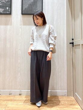 「アイテム（アクセサリー）」を使った、shirayuuuさん（レディース・155cm・30代）の秋コーディネート