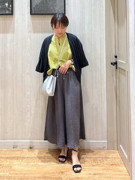 「アイテム（カーディガン/ボレロ）」を使った、shirayuuuさん（レディース・155cm・30代）の夏コーディネート