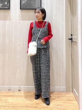 「DRESKIP（ドレスキップ）のアイテム」を使った、shirayuuuさん（レディース・155cm）の冬コーディネート