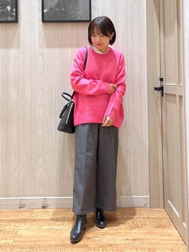 「DRESKIP（ドレスキップ）のアイテム」を使った、shirayuuuさん（レディース・155cm）の冬コーディネート