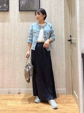 「Lee（リー）のアイテム（バッグ）」を使った、shirayuuuさん（レディース・155cm）の春コーディネート