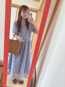「AS as know as（エーエス アズノウアズ）のアイテム（ワンピース）」を使った、ゅきたろさん（レディース・150cm）の夏コーディネート